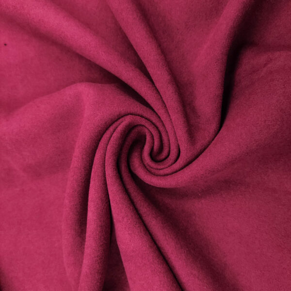 Tessuto per cappotto Panno tinta unita borgogna