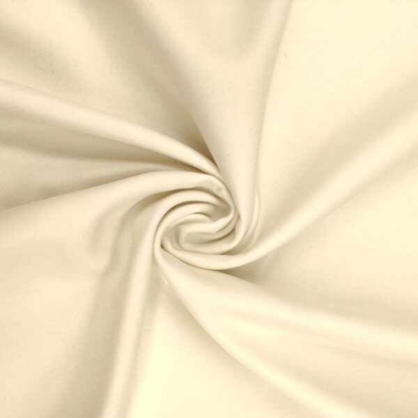 Tessuto per cappotto Panno tinta unita panna