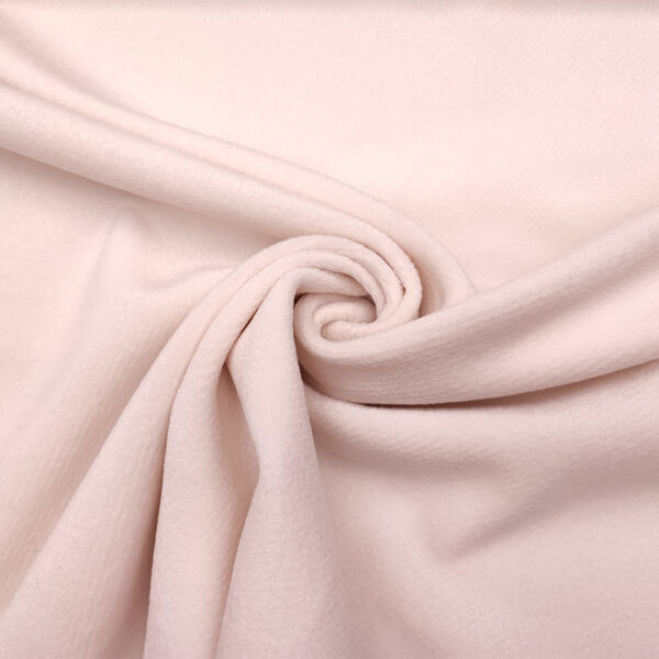 Tessuto per cappotto tinta unita bianco seta