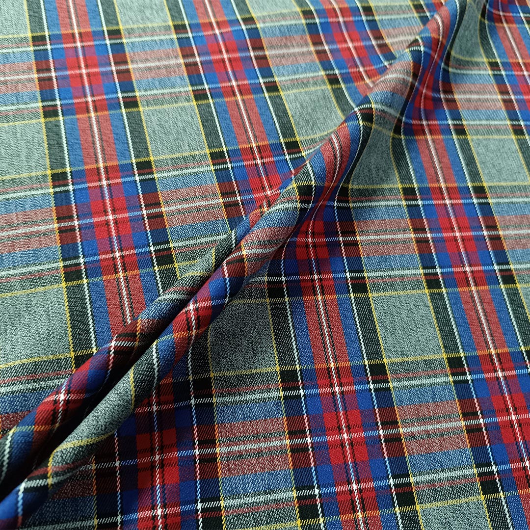 Tessuto tartan a quadri scozzesi - Grigio - Un punto alla volta Tessuto tartan a quadri scozzesi - Grigio - Un punto alla volta
