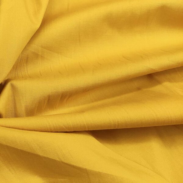 Tessuto Popeline di cotone in tinta unita senape