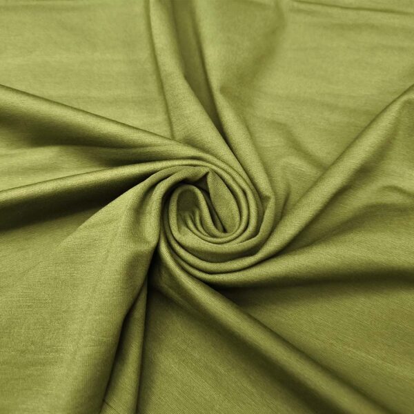 Tessuto Punto Milano tinta unita verde oliva