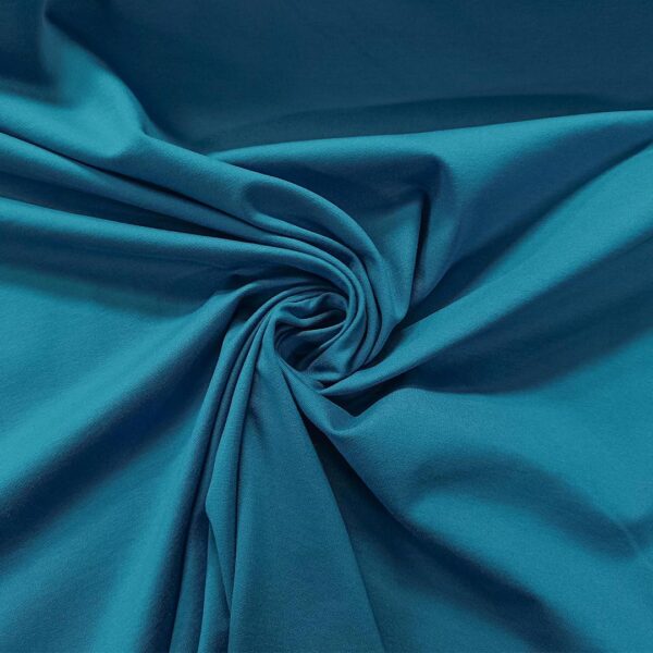 Tessuto Punto Milano tinta unita verde ottanio