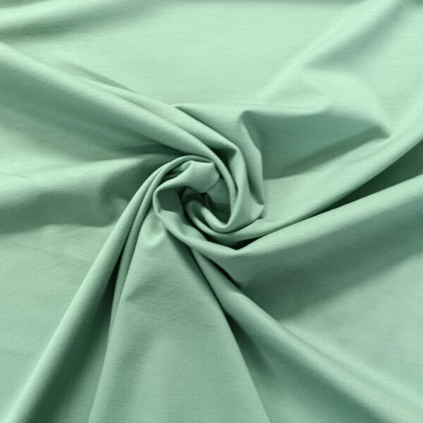 Tessuto Punto Milano tinta unita verde salvia
