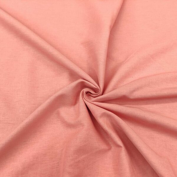 Tessuto Puro Lino in tinta unita pesco