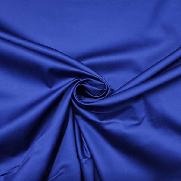 Tessuto Rasatello di cotone in tinta unita indaco