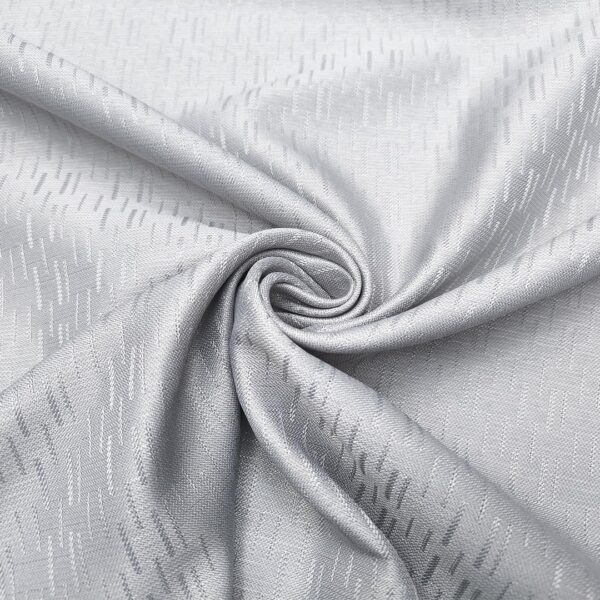 Tessuto Raso damascato per arredo motivo astratto grigio chiaro