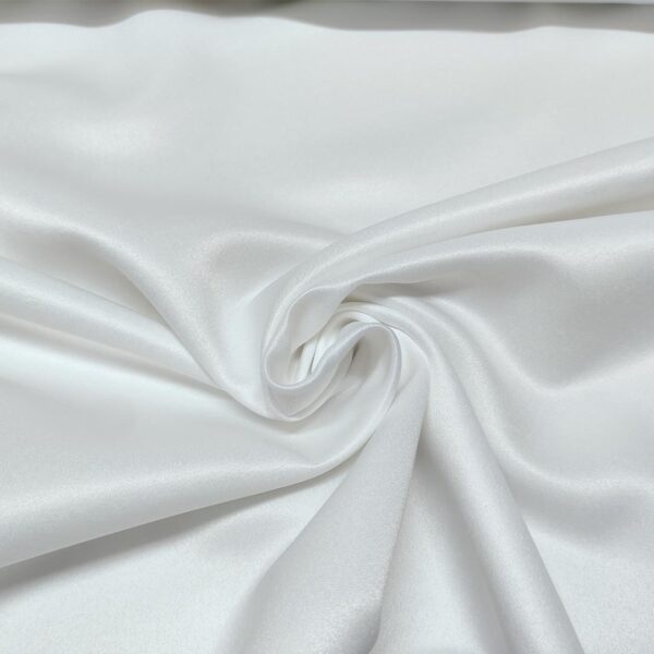 Tessuto Raso per arredo tinta unita bianco ottico