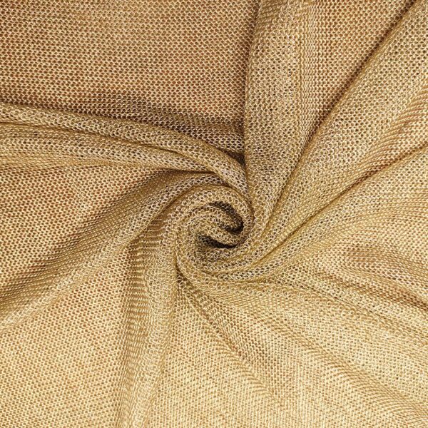 Tessuto Rete elasticizzato tinta unita oro