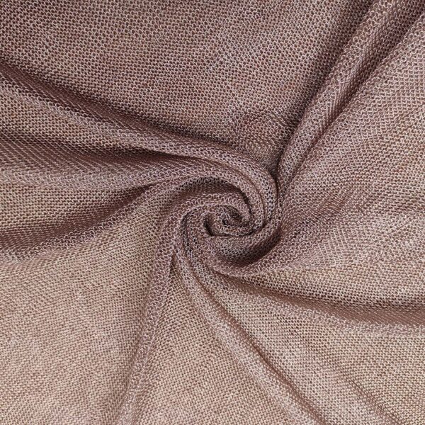 Tessuto Rete elasticizzato tinta unita rosa antico