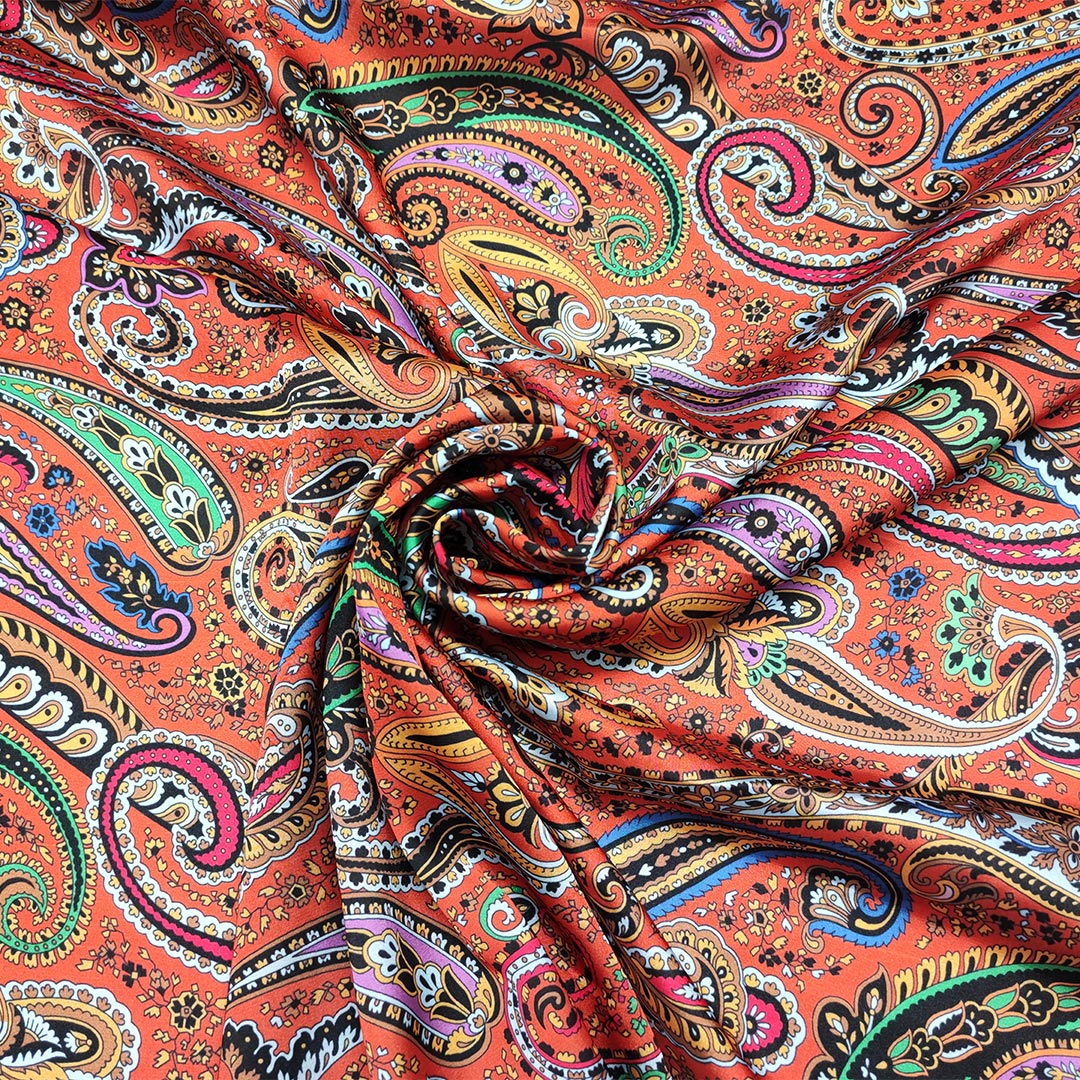 EKOBLA Federa Per Cuscino Rettangolare 30x50 Cm, Mandala Arancione Floreale, Stile Azteco Vintage, Cotone E Lino, Per Divano E Letto
