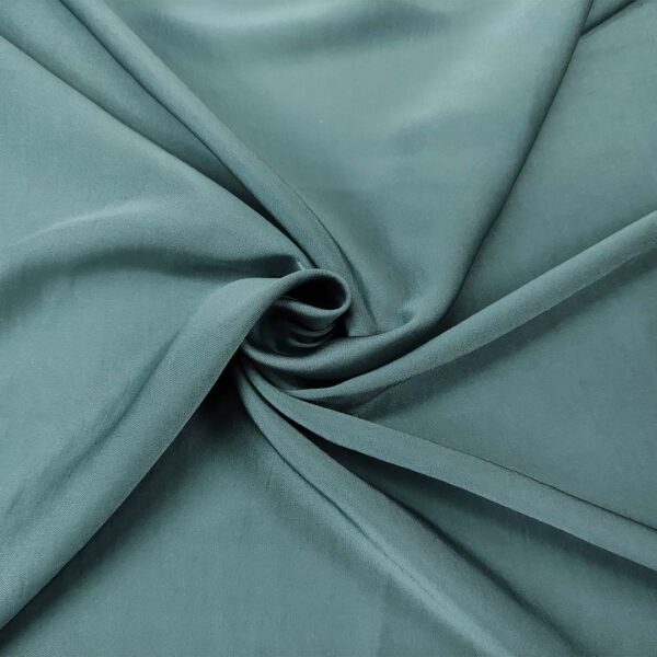 Tessuto Satin effetto stropicciato tinta unita polvere scuro