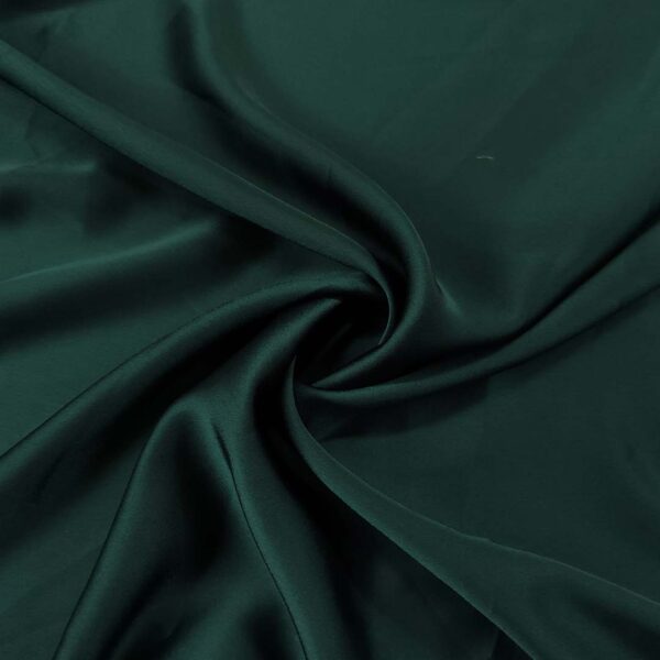 Tessuto Satin leggero elasticizzato tinta unita petrolio scuro
