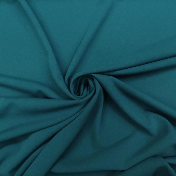 Tessuto Scuba Crepe tinta unita verde ottanio