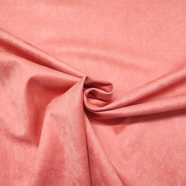 Tessuto Simil Dainetto tinta unita corallo