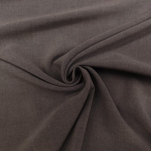 Tessuto triplo Cady mano lana tinta unita grigio