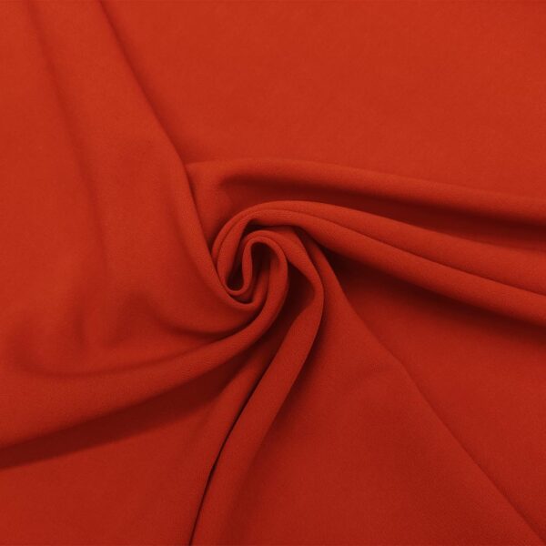 Tessuto triplo Cady mano lana tinta unita ruggine