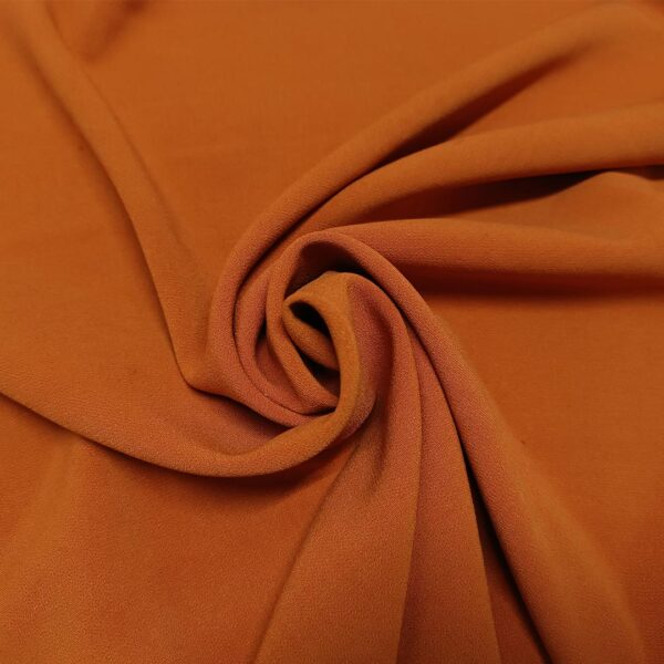 Tessuto triplo Cady mano lana tinta unita arancione