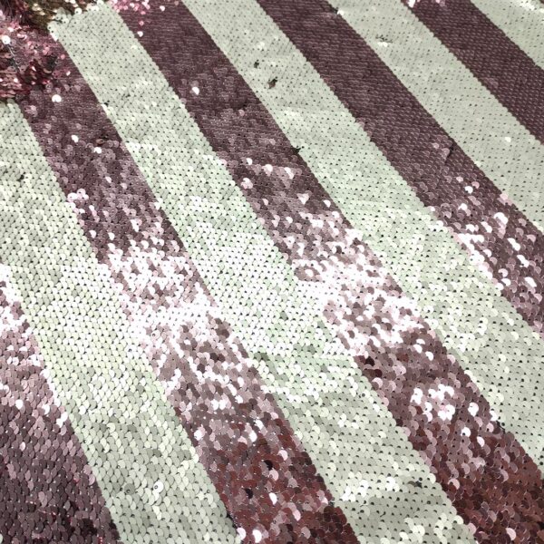 Tessuto Tulle Elasticizzato Ricamato con paillettes panna - cipolla