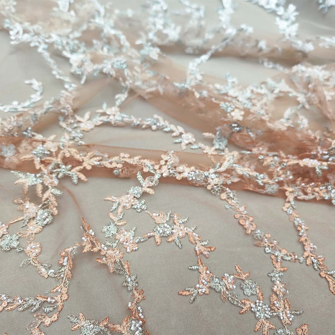 MAYJOYDIY Tessuto In Tulle Con Paillettes Stelle E Fuochi D'Artificio - Larghezza 150 Cm - Ricamato Oro, Per Abiti Da Sposa, Tovaglie E Decorazioni Fai Da Te