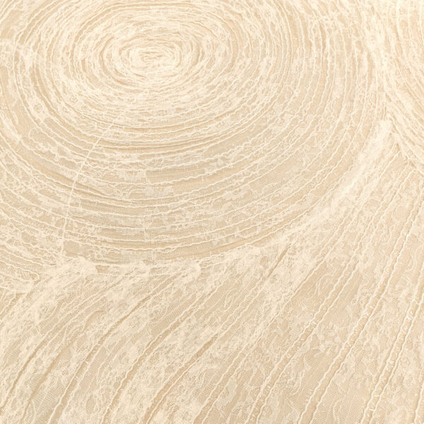 Tessuto Tulle mano seta ricamato motivo astratto 3d bianco seta