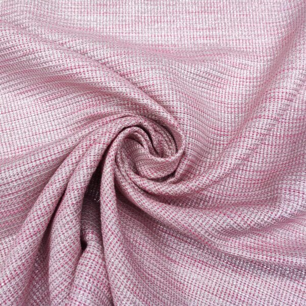 Tessuto Tweed Bouclé lurex fucsia - argento - bianco