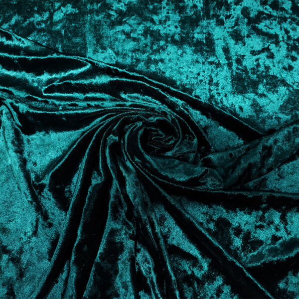 Tessuto velluto elasticizzato effetto invecchiato tinta unita verde bottiglia