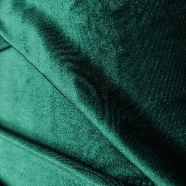 Tessuto velluto elasticizzato tinta unita verde bottiglia