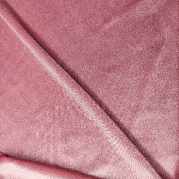 Tessuto velluto elasticizzato tinta unita rosa antico