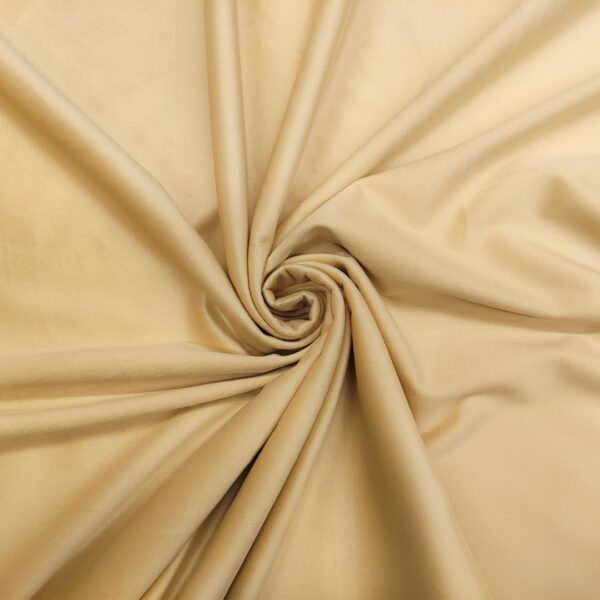 Tessuto Velluto per arredo tinta unita crema