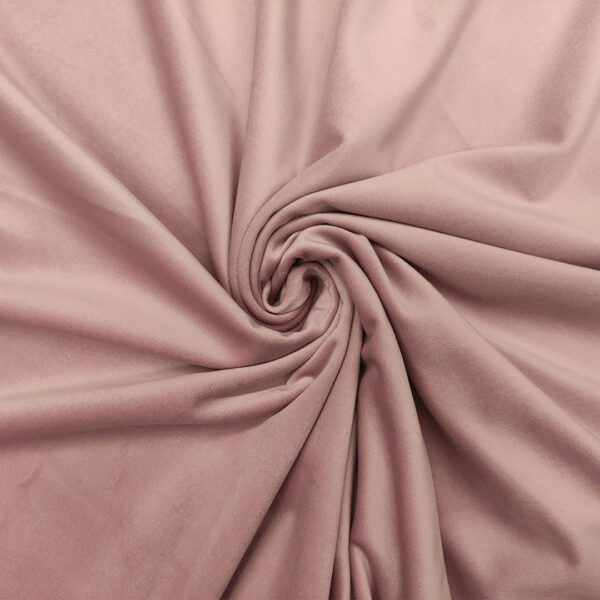 Tessuto Velluto per arredo tinta unita rosa antico