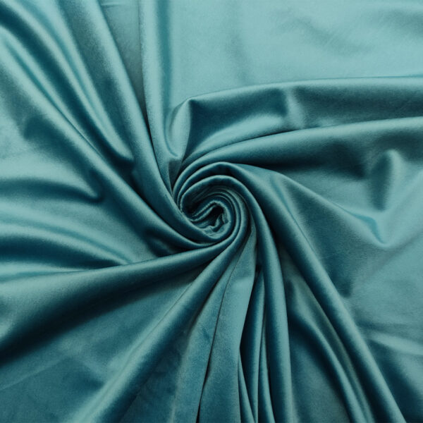 Tessuto Velluto per arredo tinta unita verde ottanio