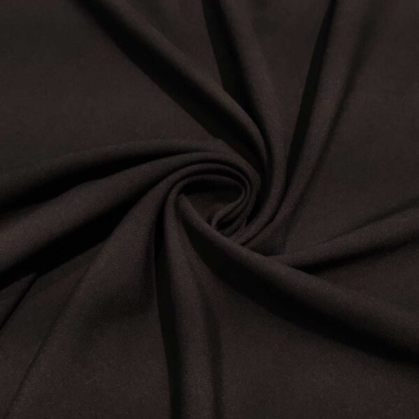 Tessuto Cady Elasticizzato peso autunnale tinta unita testa di moro