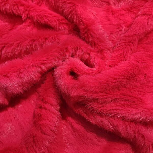 Tessuto Eco Pelliccia tinta unita fucsia