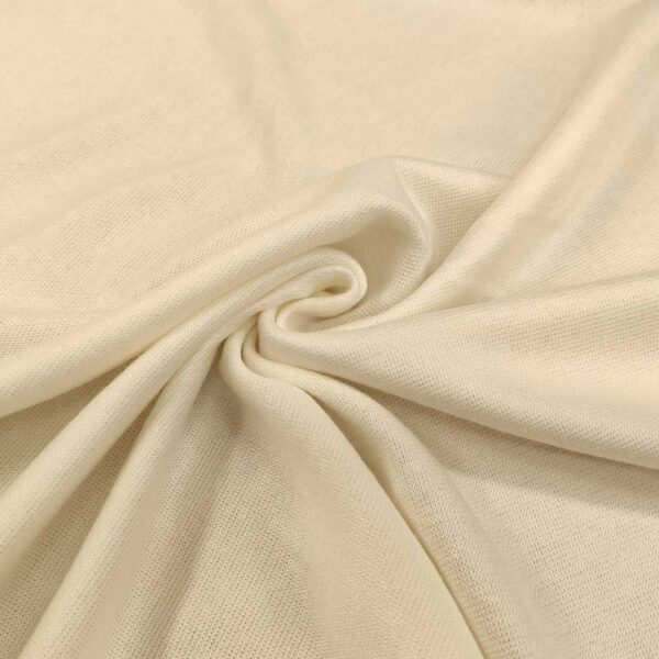 Tessuto Maglia Mano Cashmere tinta unita bianco naturale