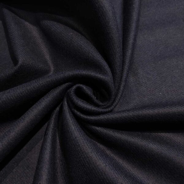 Tessuto Flanella di pura lana tinta unita blu