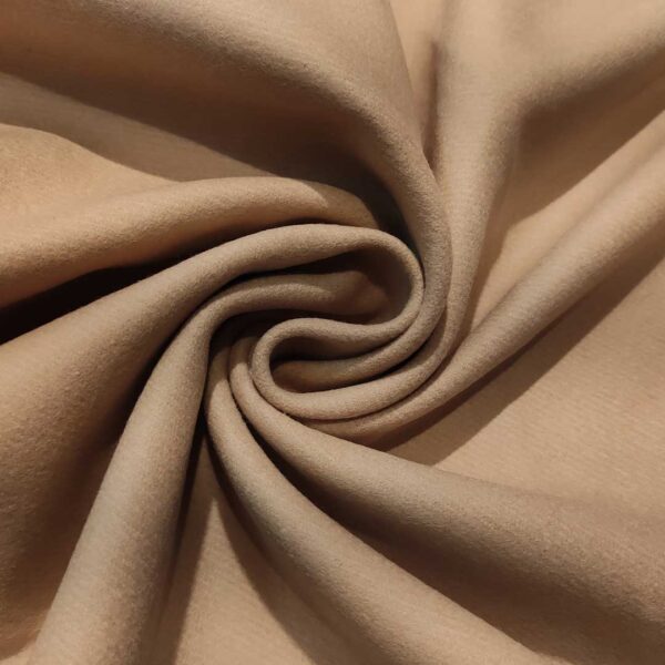 Tessuto Pannetto per cappotti tinta unita beige