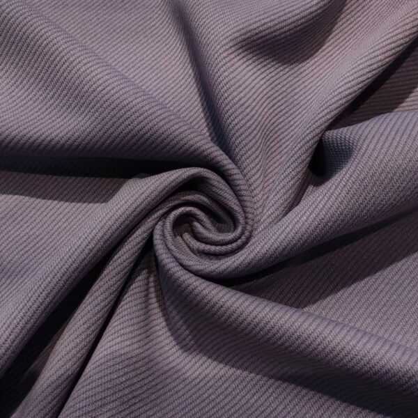 Tessuto per cappotto Panno a maglia tinta unita motivo diagonale lilla polvere