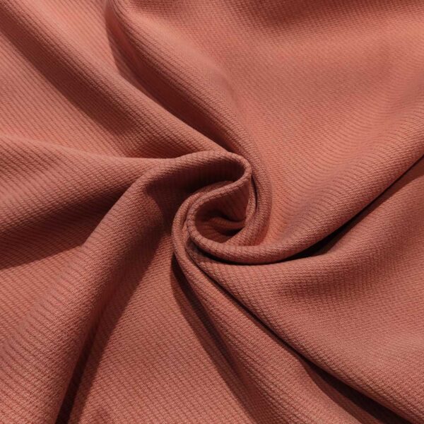 Tessuto per cappotto Panno a maglia tinta unita motivo diagonale rosa antico