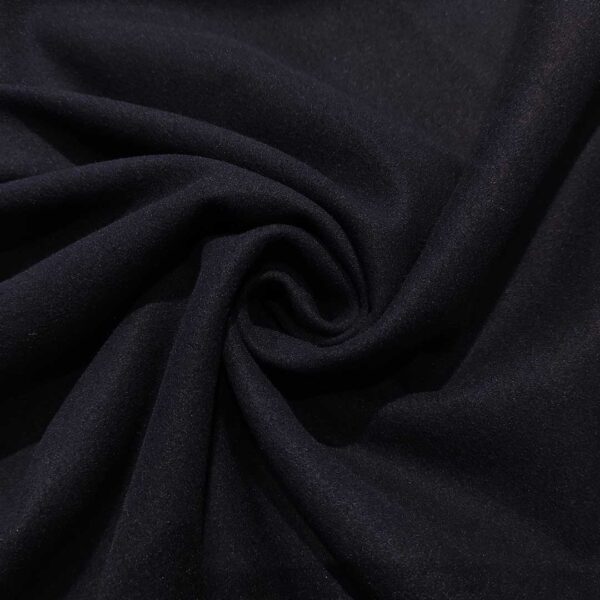 Tessuto per cappotto Panno tinta unita blu