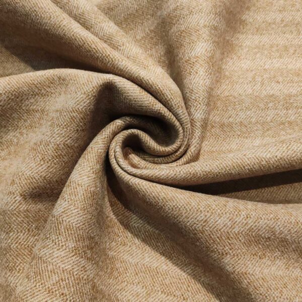 Tessuto per cappotto motivo spigato beige