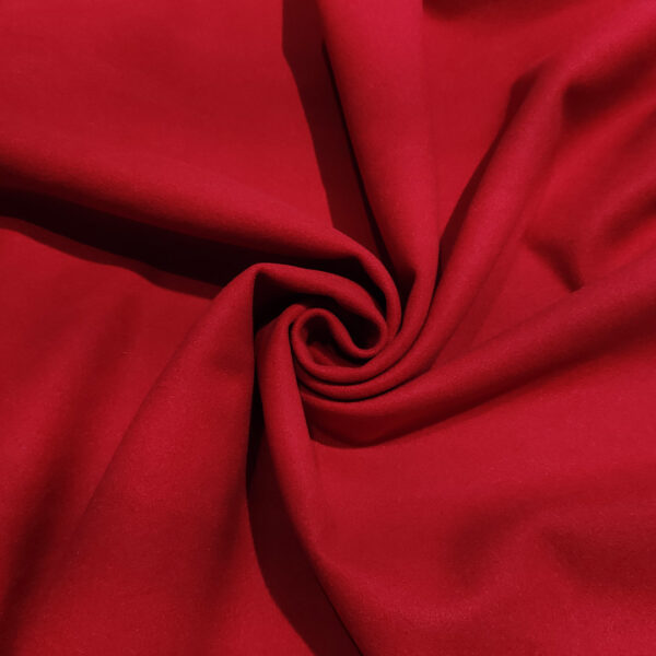Tessuto per cappotto Panno a maglia tinta unita rosso