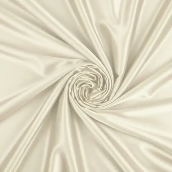 Crepe satin a tinta unita elasticizzato panna