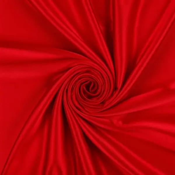 Crepe satin a tinta unita elasticizzato rosso vivo