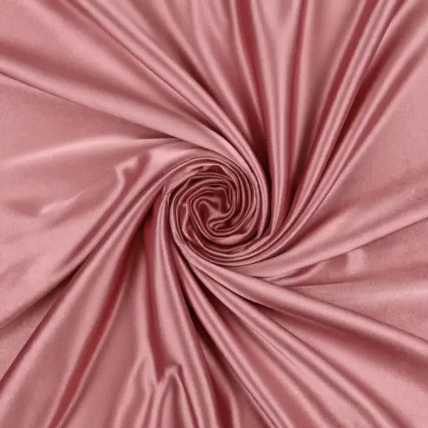 Crepe satin a tinta unita elasticizzato rosa antico