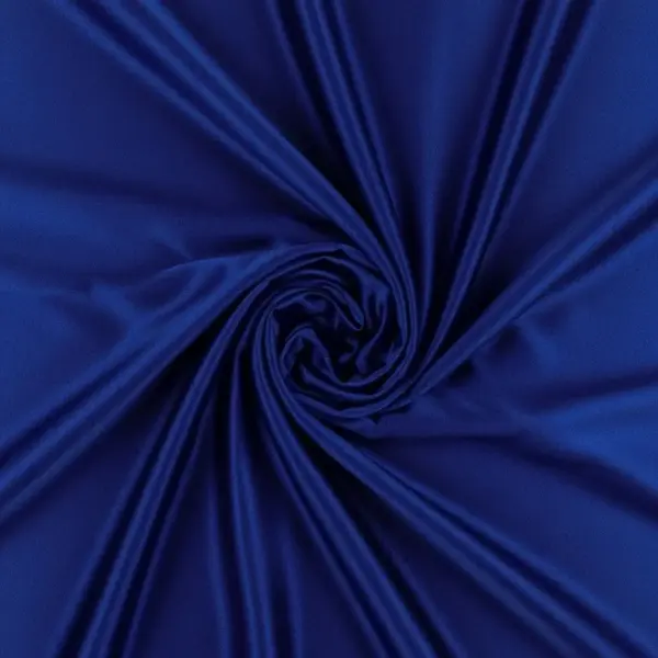 Crepe satin a tinta unita elasticizzato blu royal