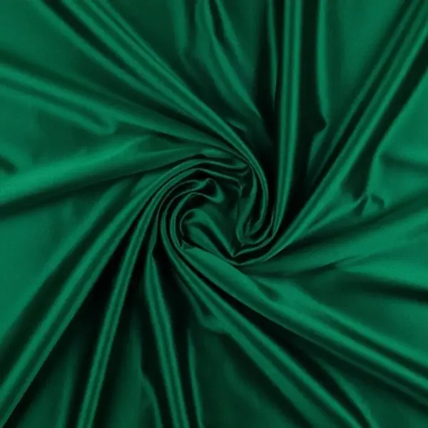 Crepe satin a tinta unita elasticizzato verde scuro