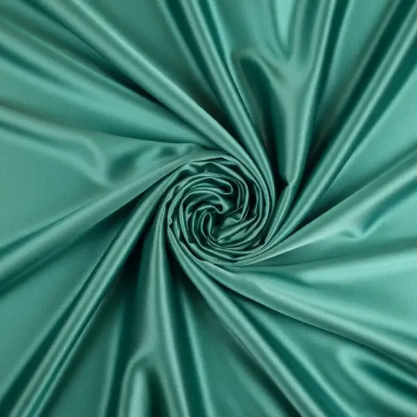 Crepe satin a tinta unita elasticizzato verde giada