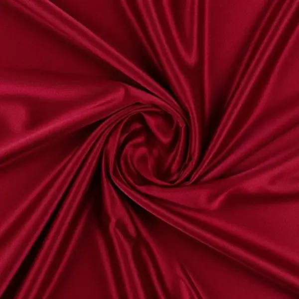 Crepe satin a tinta unita elasticizzato bordeaux