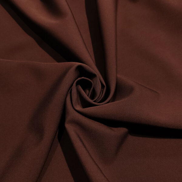 Tessuto Cady Elasticizzato tinta unita cioccolato